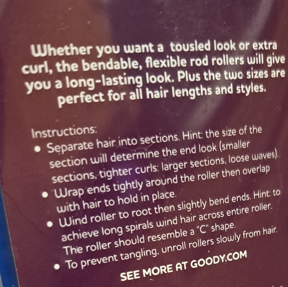 🌟 Goody Go Curl Flexible Rod Rollers, 2 sizes 🌟 - Picture 4 of 5